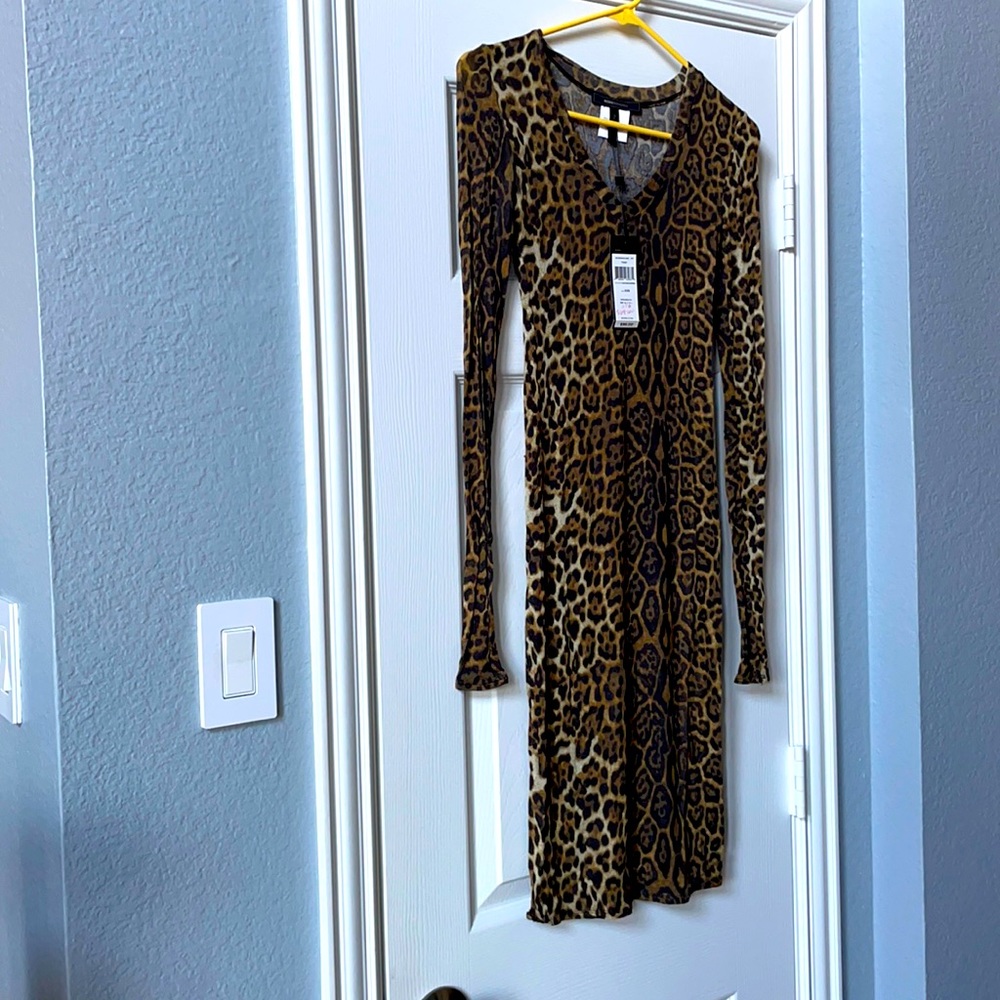 BCBG Leopard print dress